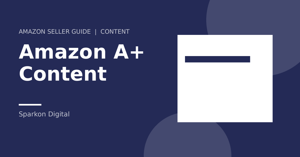 Amazon A+ Content - page layout illustration