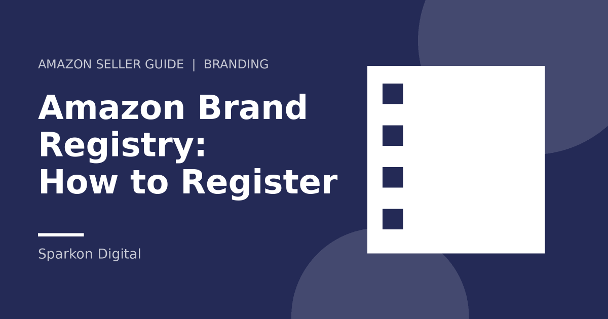 Amazon Brand Registry - checklist illustration