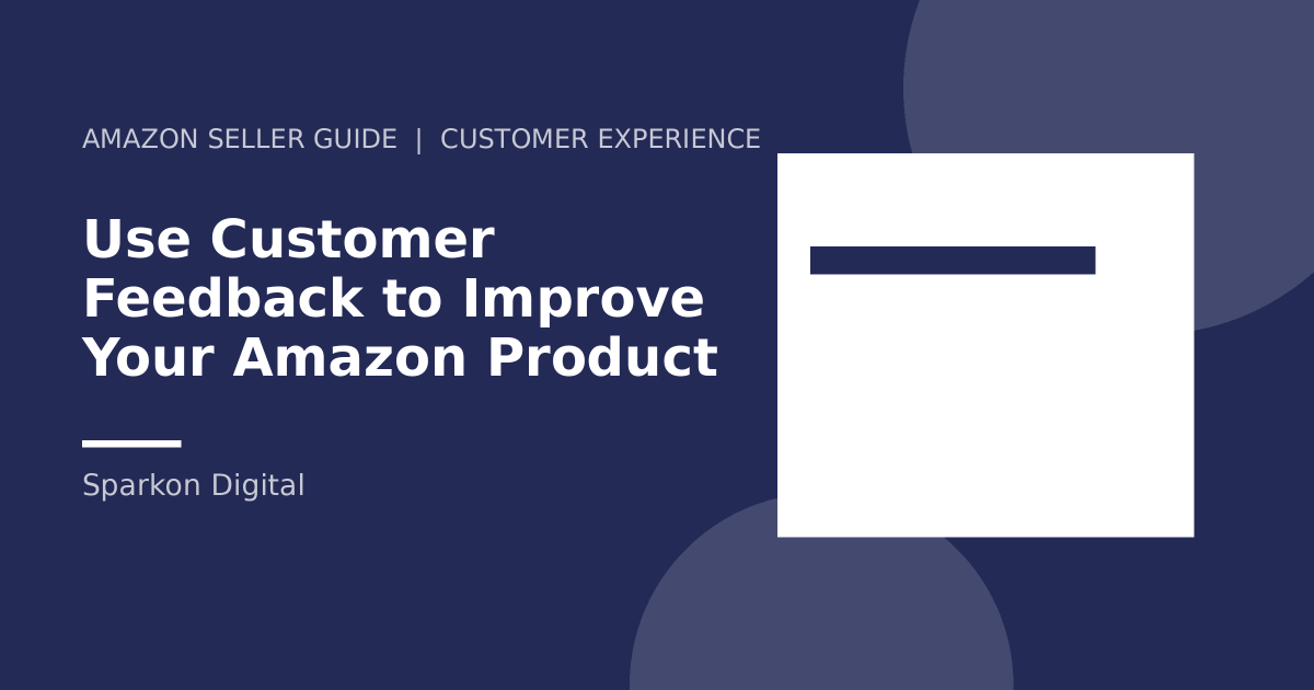 Amazon customer feedback - analysis dashboard illustration