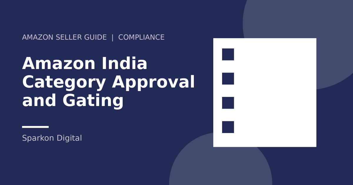 Amazon India category approval - documents checklist illustration