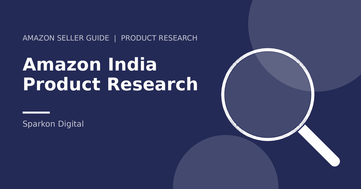 Amazon India product research - magnifying glass illustration
