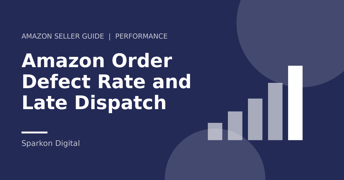 Amazon order defect rate - performance chart illustration
