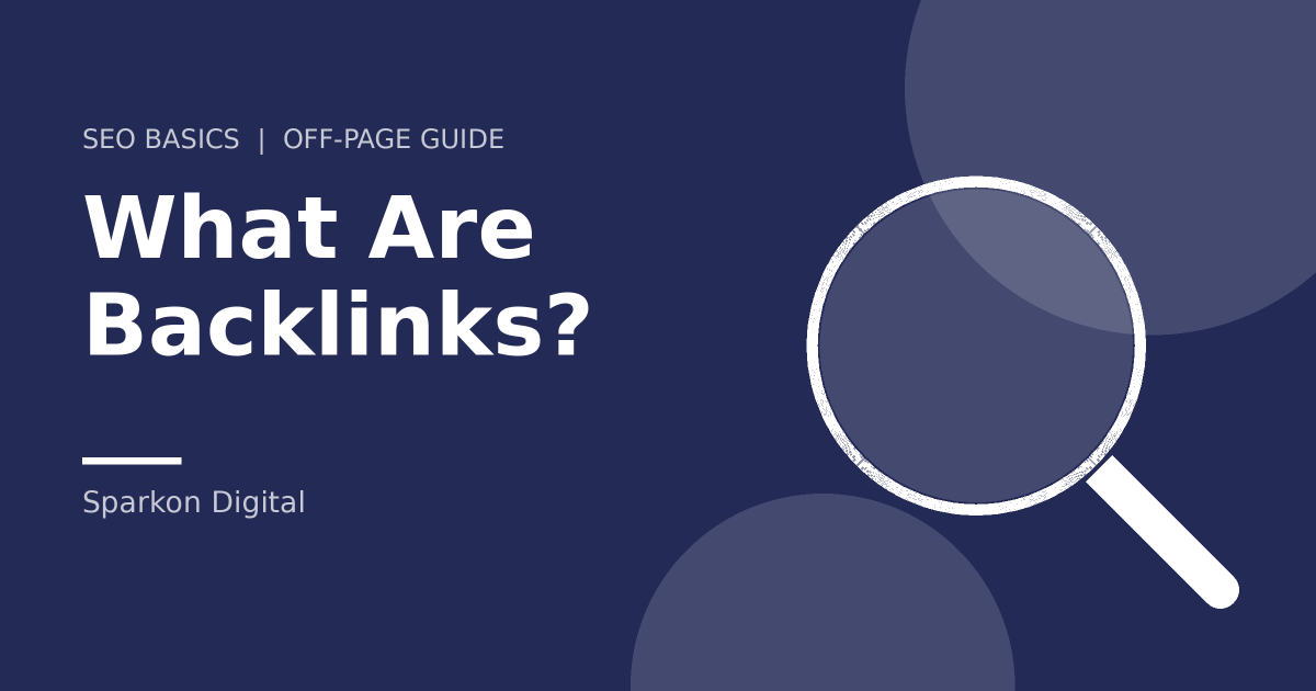 What are backlinks - magnifying glass illustration