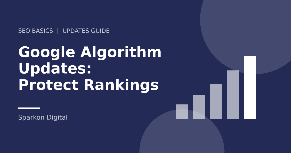 Google algorithm updates - chart illustration
