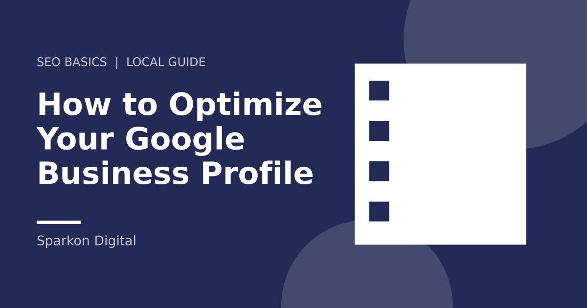 Google Business Profile optimization checklist illustration