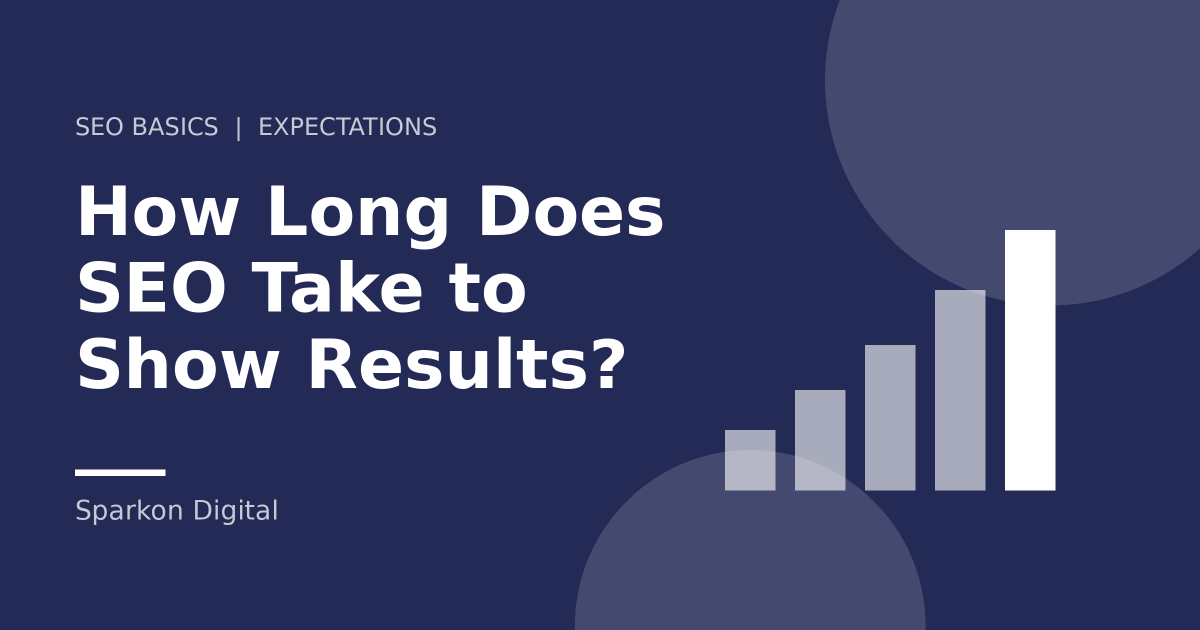 How long does SEO take - growth chart illustration