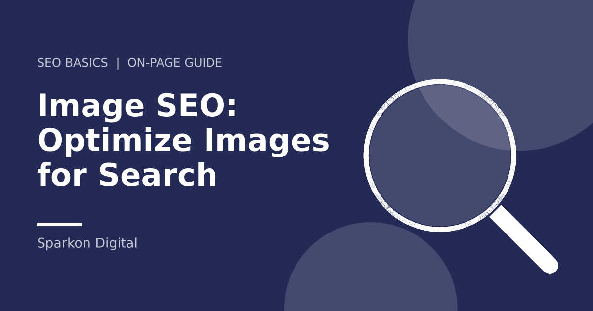 Image SEO - magnifying glass illustration
