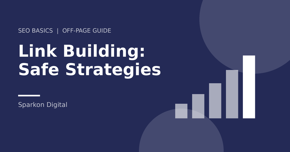 Link building strategies - bar chart illustration