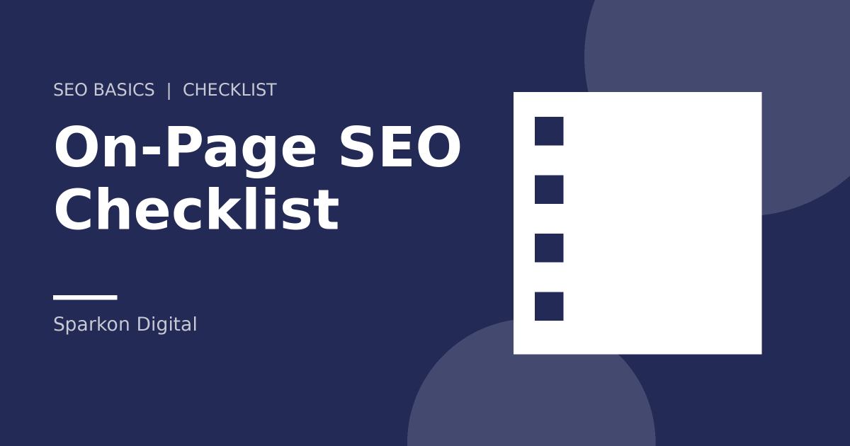 On-page SEO checklist illustration