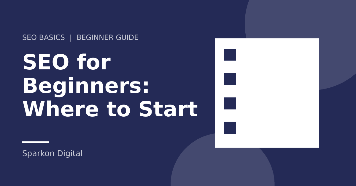 SEO for beginners - starter checklist illustration