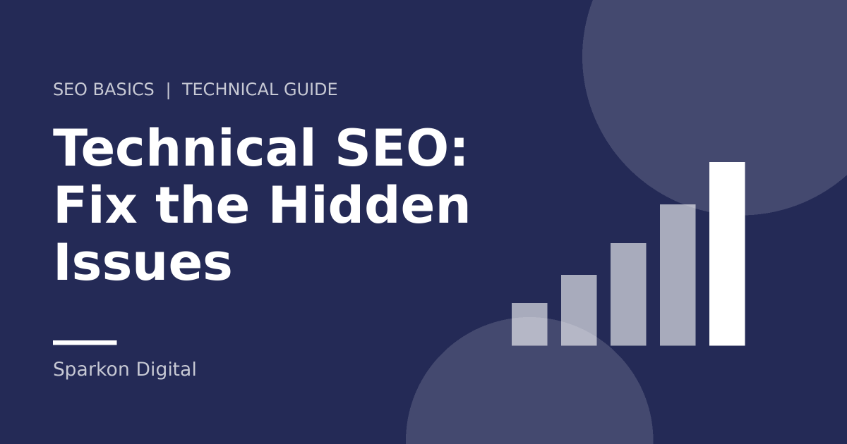Technical SEO - rising bar chart illustration