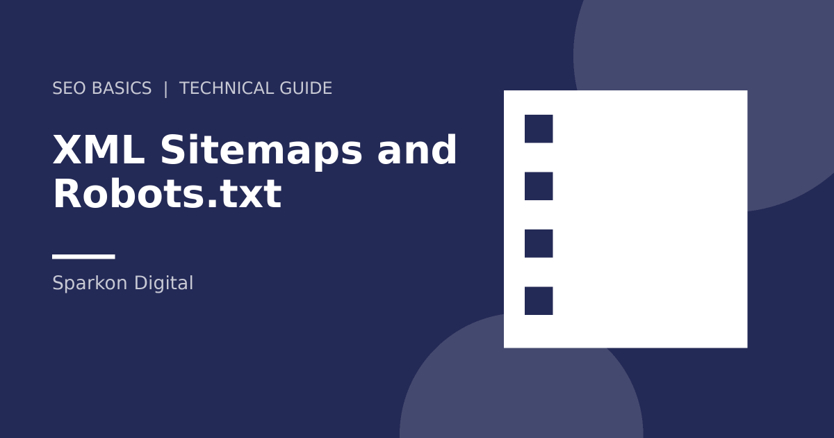 XML sitemap and robots.txt guide illustration